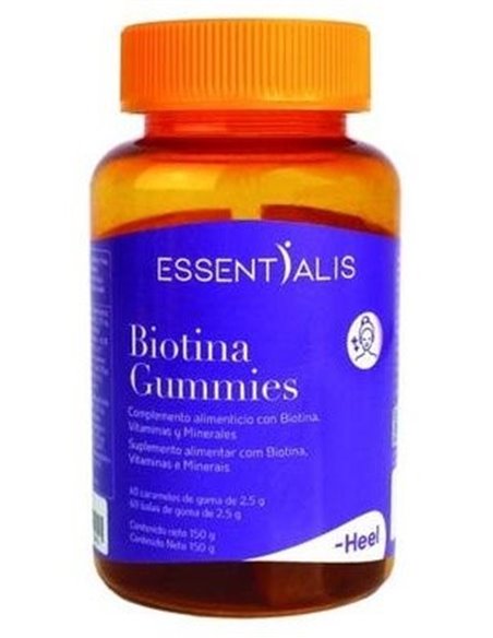 Essentialis Biotina Gummies 60 Caramelos De Goma de Heel