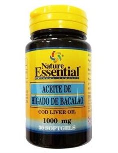 Aceite De Higado De Bacalao 1000Mg. 30Perlas de Nature Essential