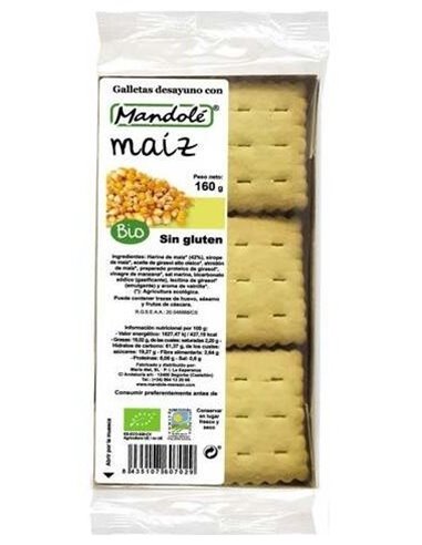 Galletas De Maiz Desayuno 160Gr. Bio Sg de Mandole