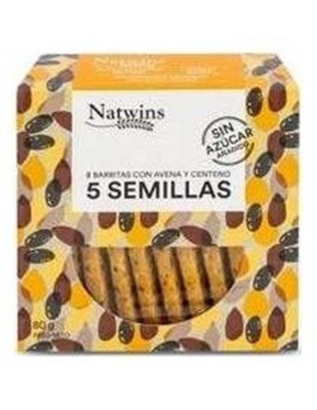Barritas De 5 Semillas 80Gr. de Natwins