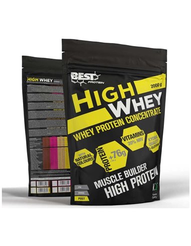 Proteína De Suero High Whey Platano 2000Gr. de Best Protein