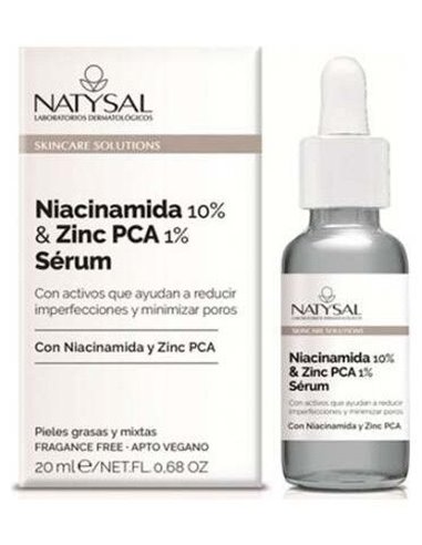 Sérum Niacinamida 10% & Zinc Pca 1% 20 ml. de Natysal