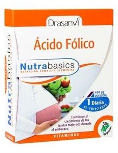 Acido Folico 30 Capsulas Nutrabasicos Drasanvi