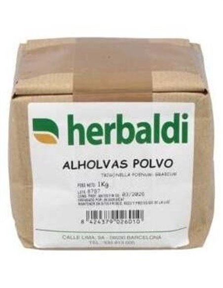 Hierba Alholvas Polvo 1Kg. de Herbaldi