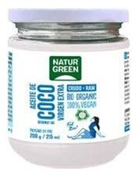 Aceite Virgen De Coco 1ª Presion Frio 200Gr. Bio de Naturgreen
