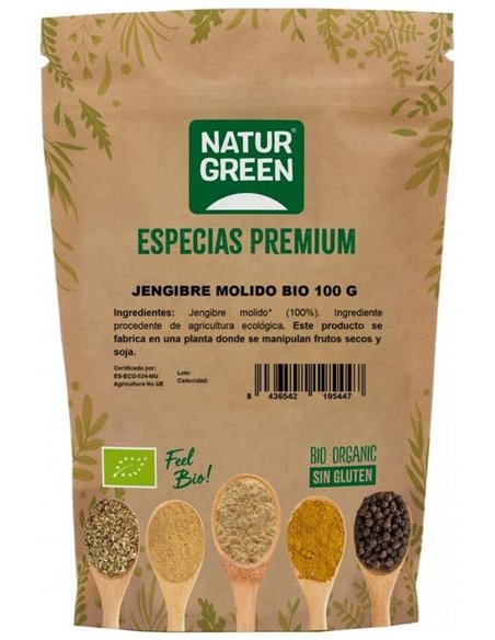 Jengibre Molido 100Gr. Bio Sg de Naturgreen