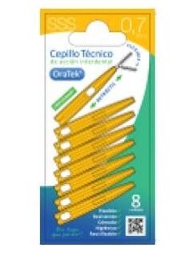 Cepillo Interdental Retractil 0,7Mm 8Ud. de Oratek