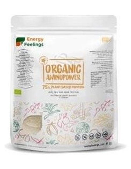Organic Aminopower 75% Vainilla 500Gr Eco Vegan Sg de Energy Feelings