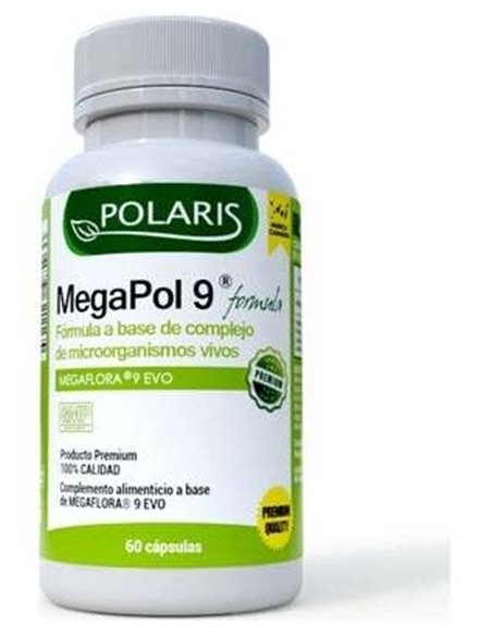 Megapol 9 Form Probiotico 300 Mg 60 Cap de Polaris