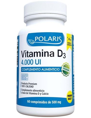 Vitamina D3 4000Ui 60Comp. de Polaris