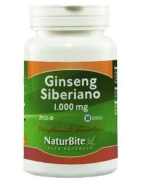 Ginseng Siberiano 1000mg, 60 Tabl. de NaturBite
