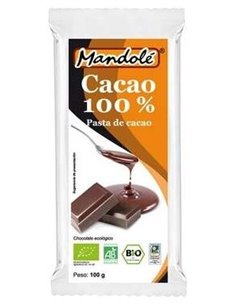 Cacao 100% Tableta 100Gr. Bio de Mandole