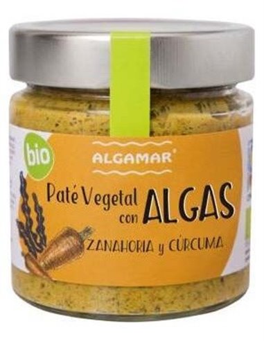 Paté De Algas Zanahoria Y Cúrcuma Bio 180 g  de Algamar