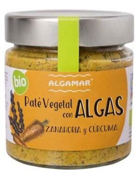 Paté Vegetal con Algas, Zanahoria y Cúrcuma  de Algamar