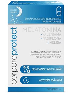 Corpore Protect Melatonina 1Miligramos 30 Cápsulas  Corpore Diet