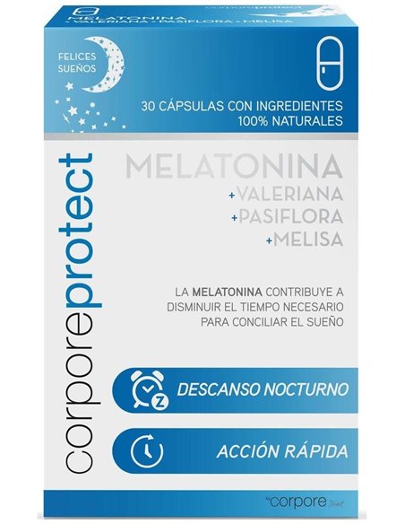Corpore Protect Melatonina 1Miligramos 30 Cápsulas  Corpore Diet