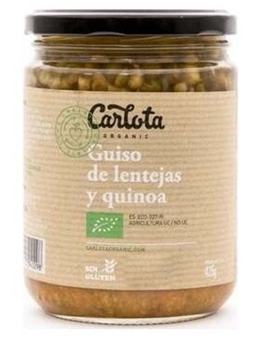 Guiso De Lentejas Y Quinoa 425Gr. Eco Sg Vegan de Carlota Organic