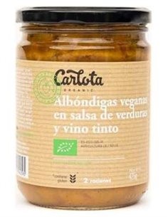 Albondigas En Salsa De Tomate Y Vino Tinto 425G de Carlota Organic