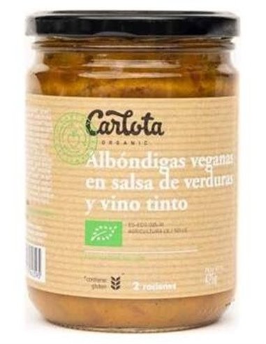 Albondigas En Salsa De Tomate Y Vino Tinto 425G de Carlota Organic