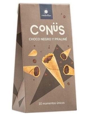 Conus Chocolate Negro Y Praline 10Udsx70Gr. Bio de Rodellas
