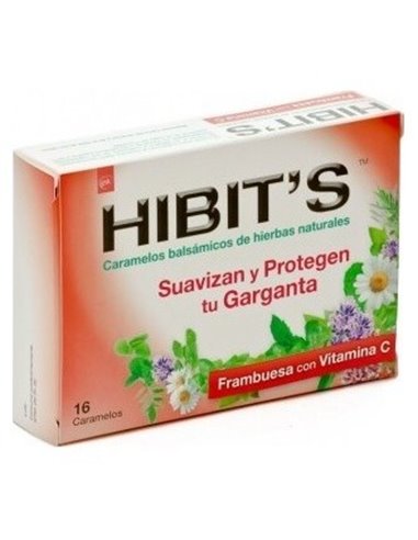 Hibits Garganta Frambuesa 16Caramelos de Hibits