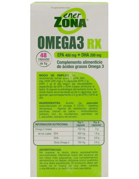 Enerzona Omega 3 Rx 1 Gr 48 Caps de Enerzona