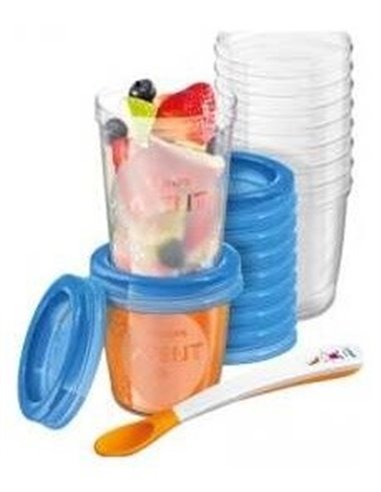 Set Recipientes Comida 10+10 Unidades Scf721/20 Avent