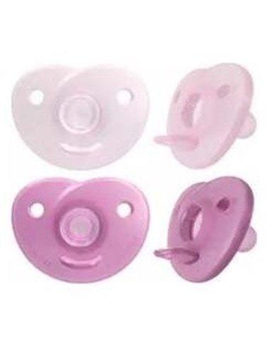 Chupete Soothie 0-6Meses Niña 2Ud Scf099/22 de Avent