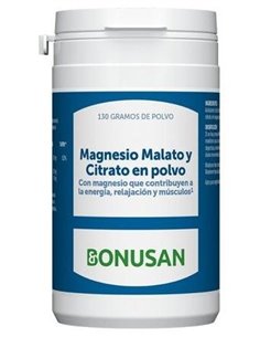 Magnesio Malato Y Citrato Polvo 130Gr. de Bonusan