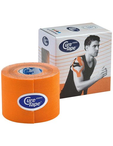 Cure Tape Sports Naranja Vendaje Neuromu(5Cm X 5M) de Cure Tape
