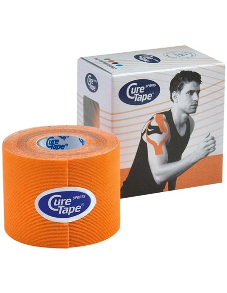 Cure Tape Sports Naranja Vendaje Neuromu(5Cm X 5M) de Cure Tape