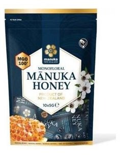 Miel De Manuka Raw Mgo 100+ Monofloral 10Monodosis de Manuka New Zeland