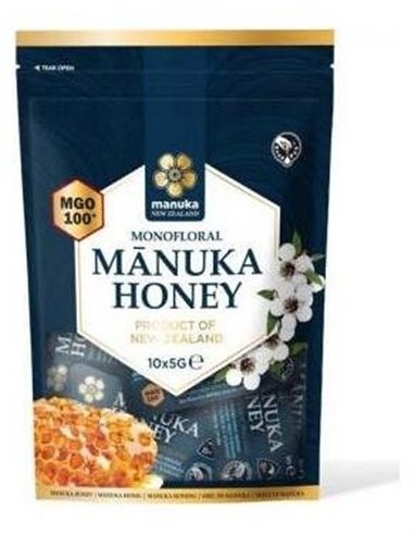 Miel De Manuka Raw Mgo 100+ Monofloral 10Monodosis de Manuka New Zeland