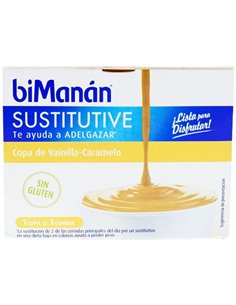 Copa Sustitutiva Vainilla-Caramelo 210Gr. de Bimanan