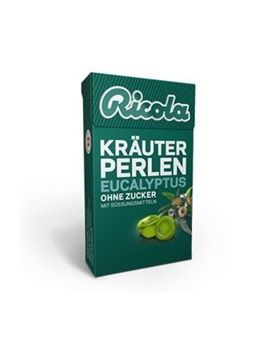 Perlas de hierbas mentol eucalipto sin azucar 25 g Ricola