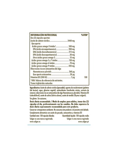 Full Spectrum Omega 3, 5, 6, 7 y 9 120Cap. de Solgar