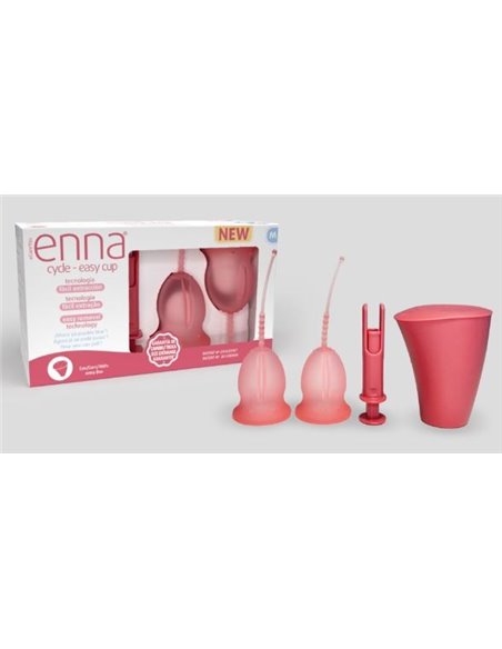 Enna Copa Menstrual Easy (M) 2Copas+Caja Ester+Apl de Enna Cycle