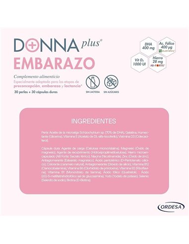 Donnaplus Embarazo 30Cap.** de Donnaplus