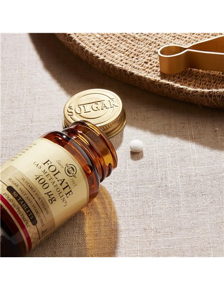 Acido Folico  400Mcg. (Folacin) 100Comp de Solgar