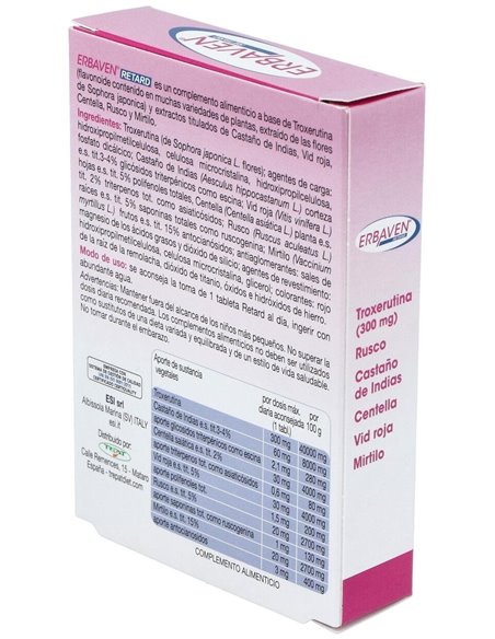 Erbaven Retard 30Comp. de Trepatdiet-Esi