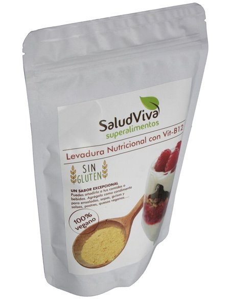 Levadura Nutricional Con Vitamina B12 125Gr. Vegan de Salud Viva