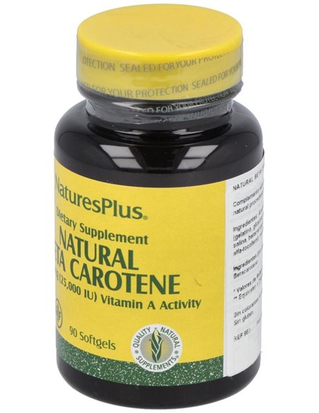 Natural Betacaroteno 90Perlas de Natures Plus