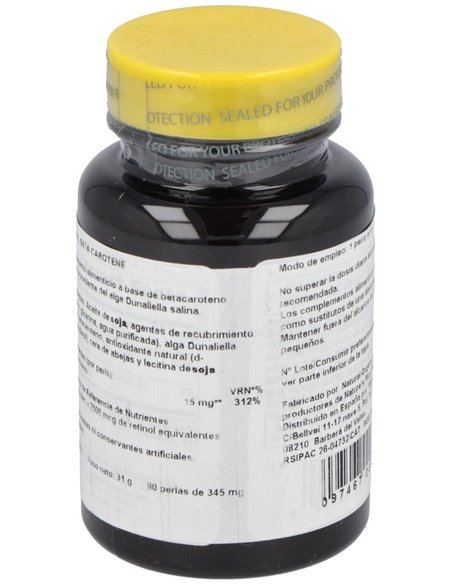 Natural Betacaroteno 90Perlas de Natures Plus