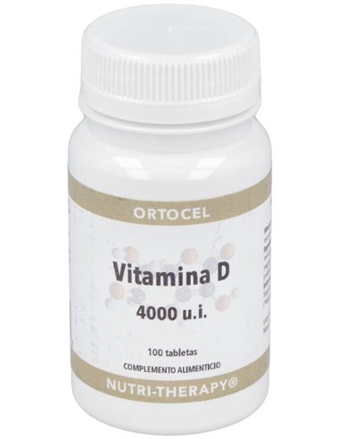 Vitamina D 4000Ui 100Comp. de Ortocel Nutri-Therapy