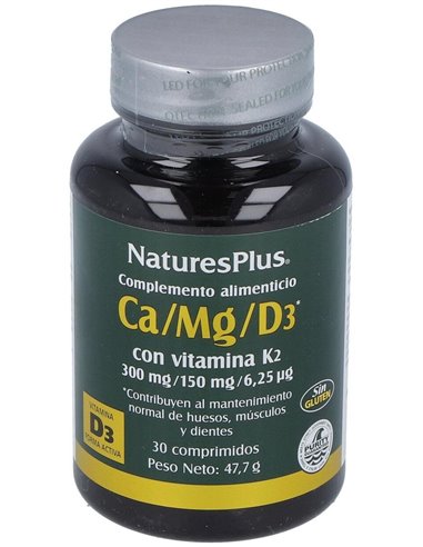 Ca/Mg/D3+K2 30Comp. de Natures Plus