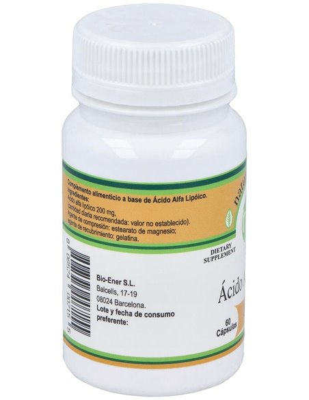 Acido Alfa Lipoico 200Mg. 60Cap. de Nutri-Force