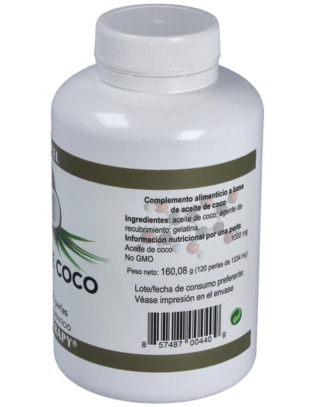 Aceite De Coco 1000Mg. 120Perlas de Ortocel Nutri-Therapy