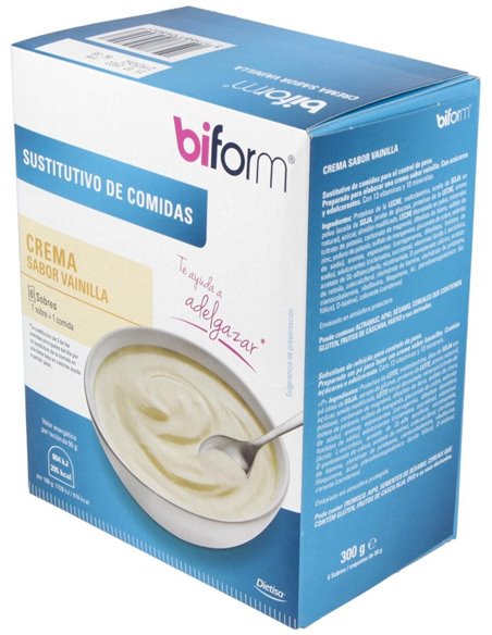 Crema Vainilla  Envase 6 Sobres(6 Comidas) de Biform®