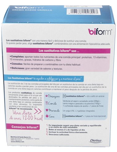 Biform Crema Vainilla 6Sbrs de Dietisa (Dielisa)