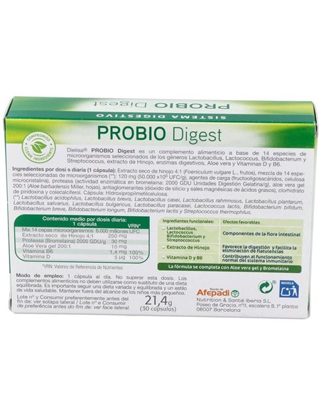 Probiodigest 30Cap. de Dietisa (Dielisa)